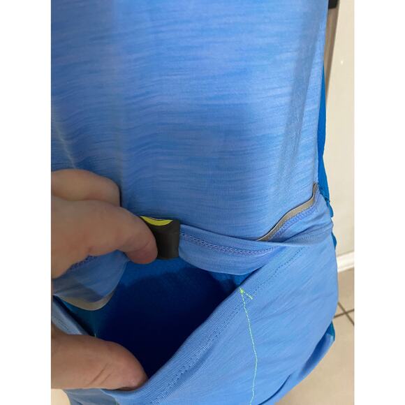 NWT Moxie cycling T back tank in azure blue - Picture 7 of 7